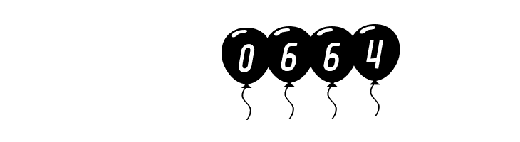 SF Balloons Italic  Скачать бесплатные шрифты