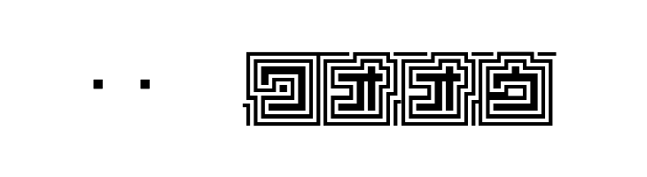 D3 Labyrinthism katakana  Скачать бесплатные шрифты