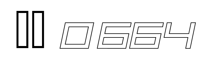 ALPHA    OUTLINE Italic  Скачать бесплатные шрифты