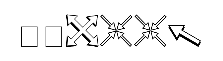 Carr Arrows [outline]  Скачать бесплатные шрифты