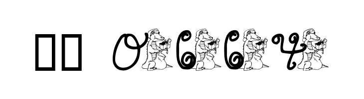 pf_xmas_gator  Скачать бесплатные шрифты