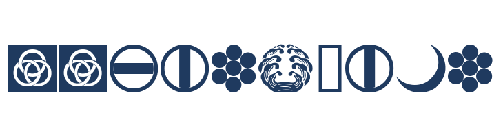 Oriental Icons IV font — Lorem ipsum body text preview