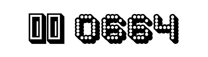 Dots All For Now 3D JL  Скачать бесплатные шрифты