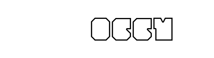 Cubesity outline  Скачать бесплатные шрифты