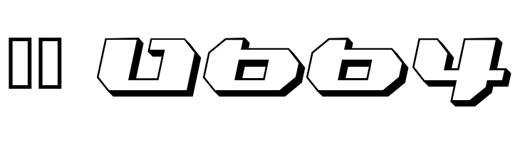 Bionic Kid Slanted 3d  Скачать бесплатные шрифты