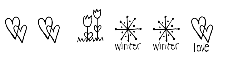 Pea Dalovely Damanda Doodles  Скачать бесплатные шрифты