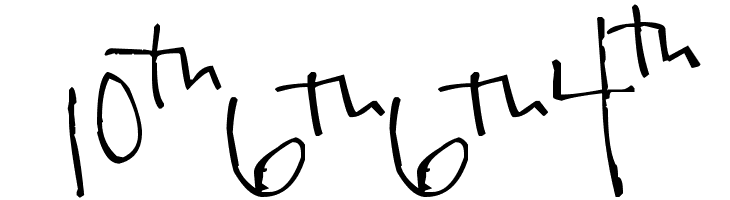 Pea Kadee's Calendar  Скачать бесплатные шрифты