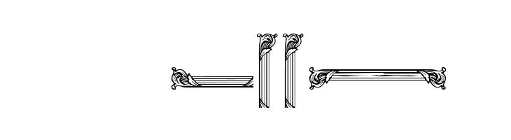 Mortised Ornaments Free  Скачать бесплатные шрифты