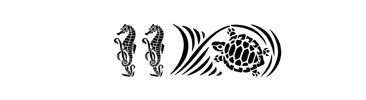 HFF Aqua Stencil  Скачать бесплатные шрифты