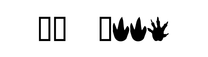 AnimalTracks  Скачать бесплатные шрифты