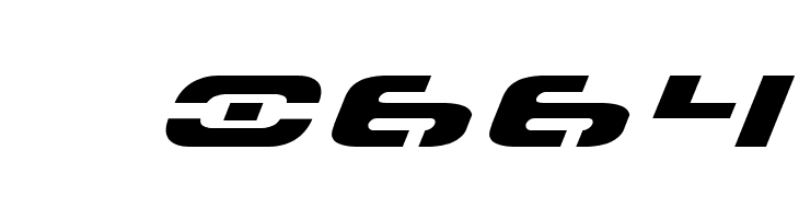 7th Service Expanded Italic  Скачать бесплатные шрифты