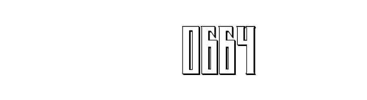 Timberwolf 3D Regular  Скачать бесплатные шрифты