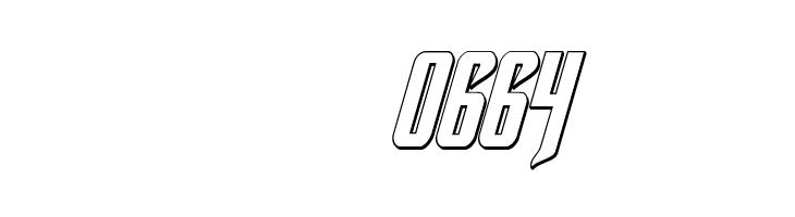 Hawkmoon 3D Italic  Скачать бесплатные шрифты