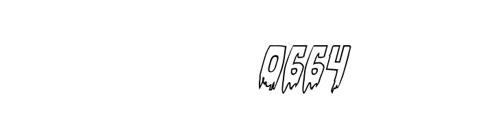 Bloodlust Outline Italic  Скачать бесплатные шрифты