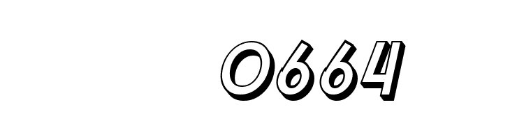 SF Buttacup Lettering Shaded Oblique  Скачать бесплатные шрифты