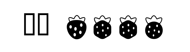 ICHIGOCharacter  Скачать бесплатные шрифты