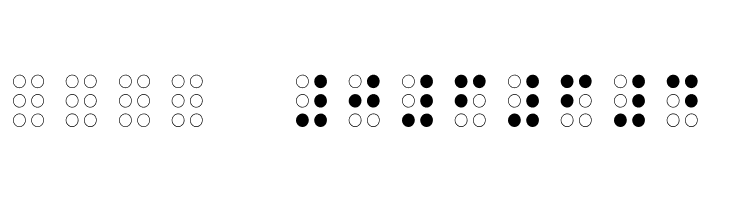 Braille Outline  Скачать бесплатные шрифты