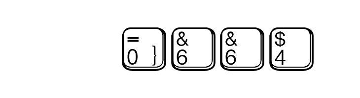 aa QWERTZ-Tasten  Скачать бесплатные шрифты