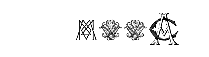 Intellecta Monograms Random Samples Five  Скачать бесплатные шрифты