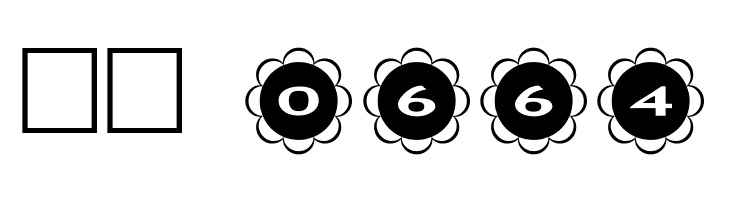 AlphaShapes flowers  Скачать бесплатные шрифты