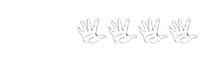 ZOE Germany Fingeralphabet Regular  Скачать бесплатные шрифты