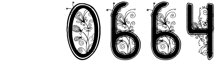 floral flower  Скачать бесплатные шрифты