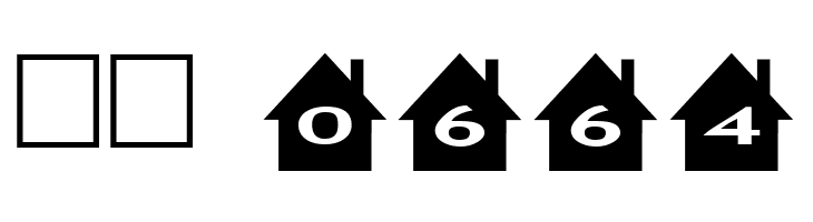 AlphaShapes houses  Скачать бесплатные шрифты