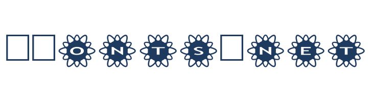 AlphaShapes flowers 2 font — Lorem ipsum body text preview