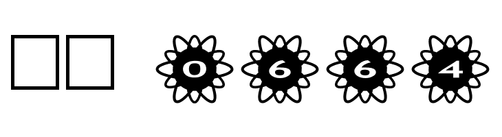 AlphaShapes flowers 2  Скачать бесплатные шрифты