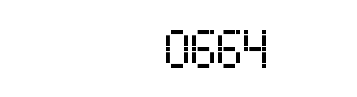 Dash Dot LCD-7  Скачать бесплатные шрифты