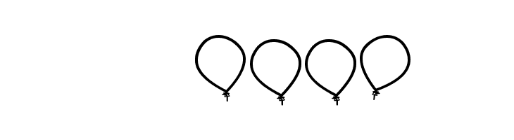 birthday balon tfb  Скачать бесплатные шрифты