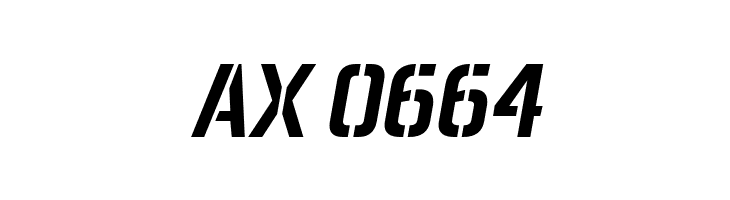 Aero Matics Stencil Italic  Скачать бесплатные шрифты