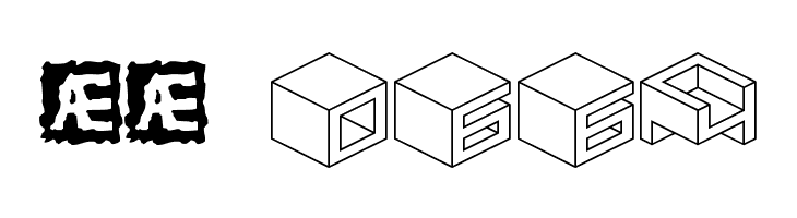 Qbicle 2 BRK  Скачать бесплатные шрифты