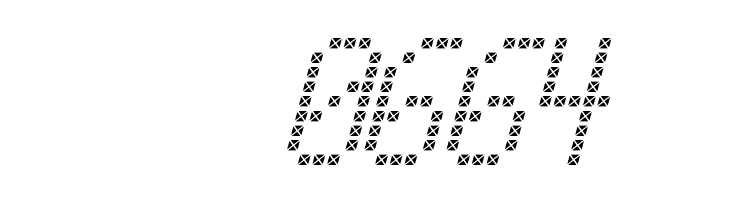 Cross led tfb Italic  Скачать бесплатные шрифты