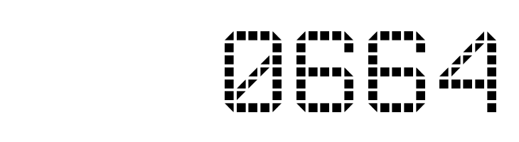 Rounded LED Board-7  Скачать бесплатные шрифты