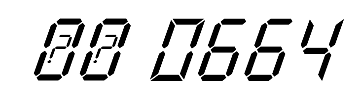 New X Digital tfb Italic  Скачать бесплатные шрифты