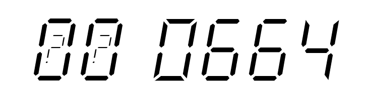 New X Digital tfb Light  Скачать бесплатные шрифты