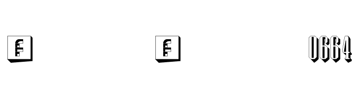 Wood Block One With Shadow Regular  Скачать бесплатные шрифты