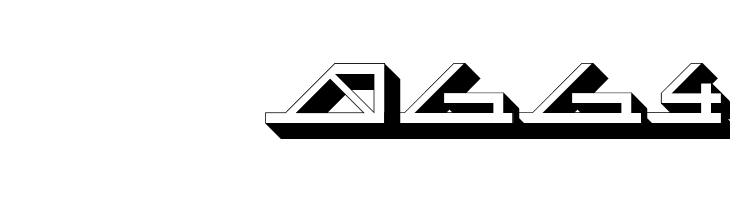 MEGA SLANT LINE 3D  Скачать бесплатные шрифты