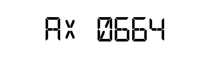 Digital Counter 7  Скачать бесплатные шрифты