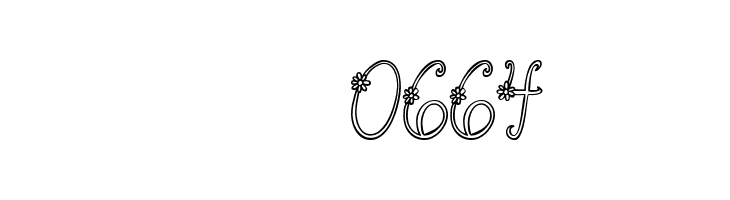 Austie Bost You Wear Flowers Hollow  Скачать бесплатные шрифты