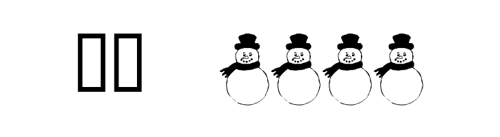 KR Snowman  Скачать бесплатные шрифты