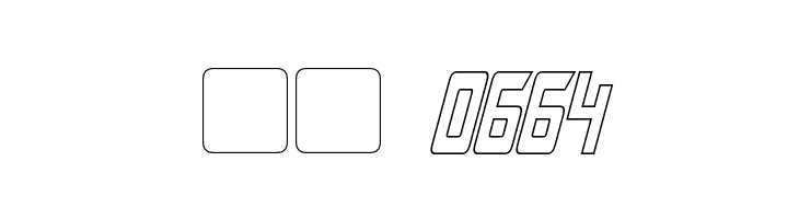 Megatron Condensed Hollow Italic  Скачать бесплатные шрифты