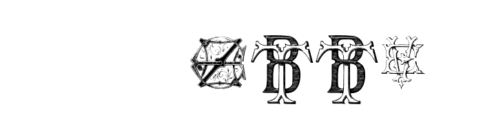 Intellecta Monograms Random Samples Eleven  Скачать бесплатные шрифты