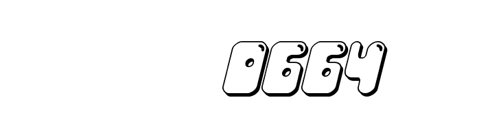 Bubble Butt 3D Italic  Скачать бесплатные шрифты