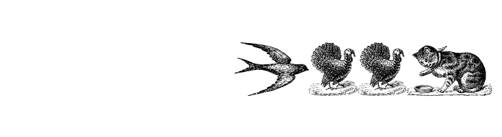 Animals Old Cuts  Скачать бесплатные шрифты