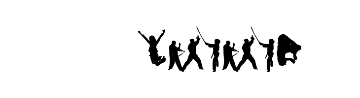 Human Silhouettes Free Eight  Скачать бесплатные шрифты