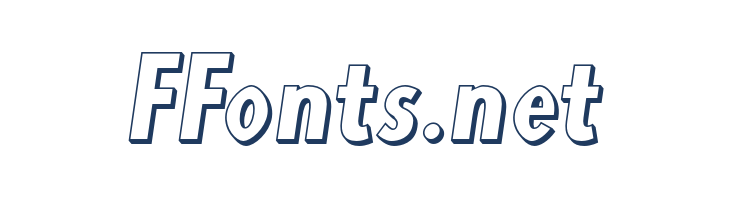 Blink 3D Oblique font — Lorem ipsum body text preview