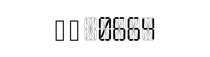 LED 16 Segment  Скачать бесплатные шрифты