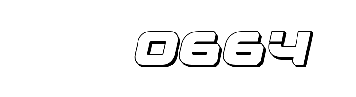 Renegado 3D Italic  Скачать бесплатные шрифты